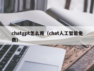 chatgpt怎么用（chat人工智能免费）